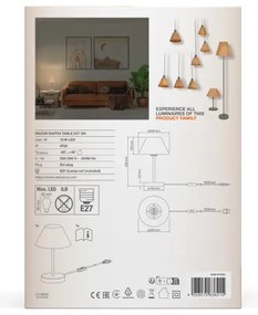 Ledvance - Stolná lampa DECOR RAFFIA 1xE27/15W/230V rafia