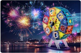 Magnetické bloky s kolotočom RK-769 Ricokids