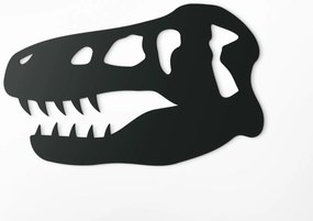 drevko Detská nálepka na stenu Hlava dinosaura Rozmer obrazu: 20 x 32,5 cm, Farba dekorácie: Čierna