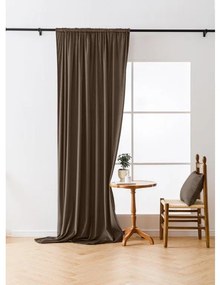 Tmavý zatemňovací záves VELVET 140x270 cm Zavesenie: Riasiaca páska