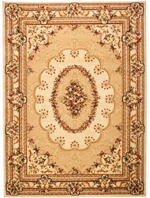 Kusový koberec klasický vzor béžový . 150x295cm