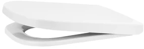 Gamma Lumino, toaletné WC sedátko 445x345mm z PP s pomalým zatváraním, biela, GAM-LUMINO