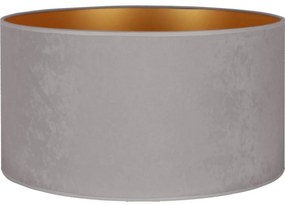 Duolla - Tienidlo univerzálne VELVET E27 pr. 35 cm šedá/zlatá