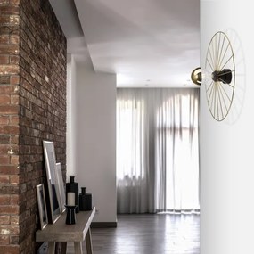 Nástenné svietidlo MONTANA 1xE27/15W/230V pr. 45 cm zlatá