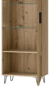 Vitrína Limbo 11 65 cm z masivu s LED osvětlením dub Artisan