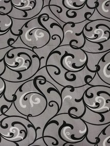 Obliečky bavlnené Ornament sivý TiaHome - 1x Vankúš 90x70cm, 1x Paplón 140x200cm