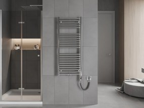 Mexen Hades, elektrické vykurovacie teleso 1200 x 500 mm, 600 W, chrómová, W104-1200-500-2600-01