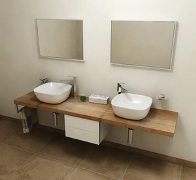 Sapho Sapho, AVICE doska pod umývadlo 100x50cm, hrúbka 5cm, dub Rover, AV104