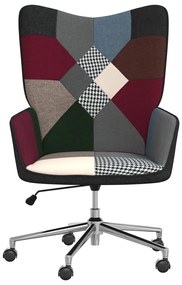 vidaXL Relaxačné kreslo patchwork látkové