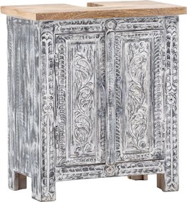 furniture-nabytek.cz - Masívna umývadlová skrinka Santa Cruz z dreva Holz - Mango, lakovaná, šedá