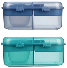 Box na desiatu/obed, 6 priehradiek SISTEMA 1,25 l - mix farieb Farba škatuliek SISTEMA: Modrá