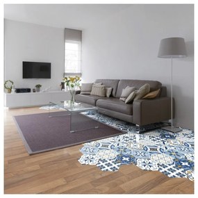 Súprava 10 samolepiek na podlahu Ambiance Hexagons Jelilna, 20 × 18 cm