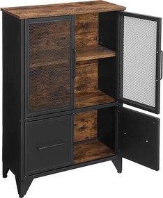 XXXLutz KOMODA, hnedá, čierna, 70/100/33 cm Boxxx - Komody - 002543021901