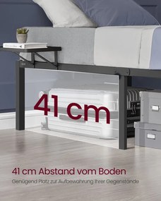 Kovová manželská posteľ 140 cm RMB094B01