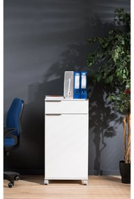 Komoda na kolieskach Aderyn 1 (biela). Akcia -19%. Vlastná spoľahlivá doprava až k Vám domov. 1108512