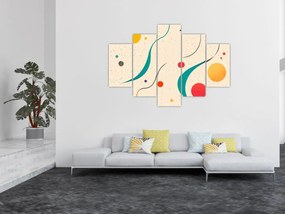 Obraz - Minimalistická farebná ilustrácia (150x105 cm)