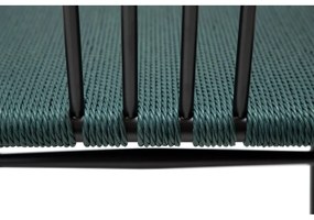 Čierno-tyrkysovomodrá jedálenská stolička Sava – DAN-FORM Denmark