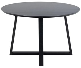 Kulatý jídelní stůl Malika 120 cm černý