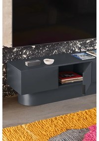 Antracitový TV stolík 200x50 cm Totem – Teulat