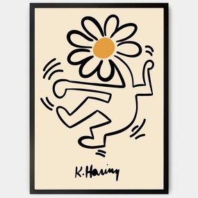 Plagát Flowerhead | Keith Haring