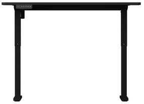 Výškovo nastaviteľný písací stôl LEVANO 140x60 cm čierna