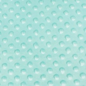 Biante Hrejivé posteľné obliečky Minky TOP 3D bodky MKP-055 Svetlo mintové Predĺžené 140x220 a 70x90 cm