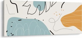 Obraz - Ilustrácia listu (120x50 cm)