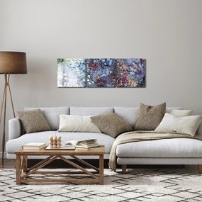 Obraz - Abstrakcia (s hodinami) (90x30 cm)