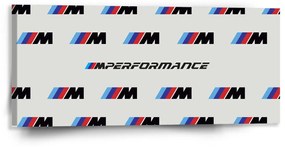 Sablio Obraz MPERFORMANCE biely vzor - 110x50 cm