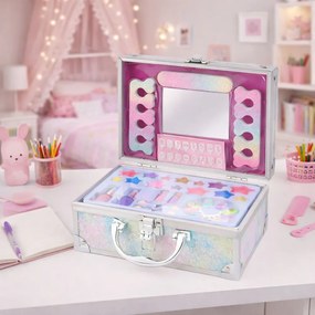 LEAN Toys Kozmetická sada Glitter Darčeková truhlica Kozmetika na nechty Make-up Morská panna