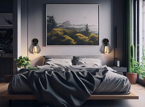 Nástenná lampa 1x E27 LOFT edison LED nad zrkadlo, drôtená guľa