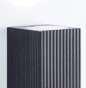 Brilliant - Vonkajšie nástenné svietidlo JELANI 2xGU10/10W/230V IP44 čierna