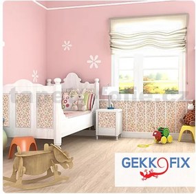 Samolepiace fólie kvety ružové, metráž, šírka 45cm, návin 15m, GEKKOFIX 10237, samolepiace tapety