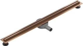 Mexen Flat 360° Slim sprchový žľab 90 cm, medená matná, 1C41090