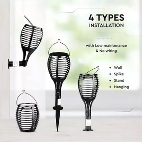 LED Solárne svietidlo FLAME 4v1 1xLED/0,45W/3,7V IP44 500 mAh