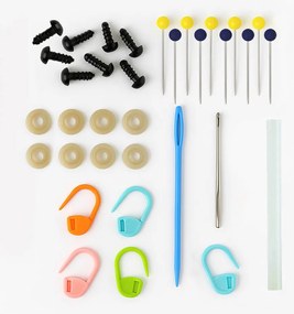 4-dielna háčkovacia sada so zvieratkami pre začiatočníkov