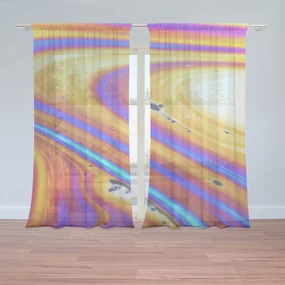 Sablio Záclony Farebná abstrakcia: 2ks 150x250cm