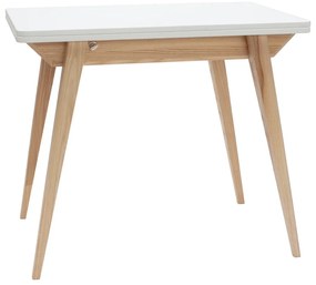 Rozkladací jedálenský stôl s bielou doskou 65x90 cm Envelope – Ragaba