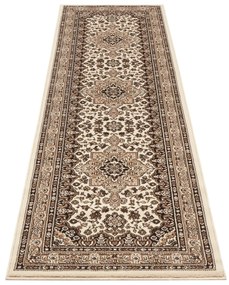 Béžový behúň Nouristan Parun Tabriz, 80 x 250 cm