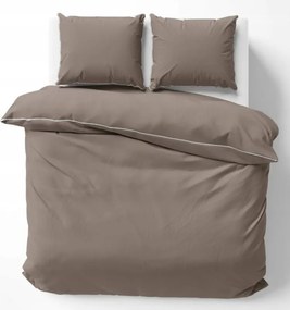 Detexpol Povlečení jednobarevní Pure Collection 100% mako satén Taupé 140x200, 70x80 cm