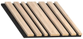 Acoustic Line Akustický obkladový panel, lamelové drevo, 300 × 300 × 28 mm, dub Sonoma