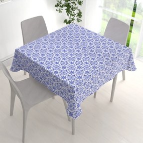 Biante Teflónový štvorcový obrus TF-118 Modro-biely vzor Maroko 120x120 cm