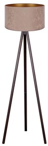 Brilagi Brilagi - Stojacia lampa VELVET 1xE27/60W/230V wenge/béžová BG0419