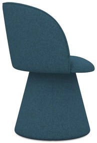 Modré čalúnené jedálenské kreslo Maia – Makamii