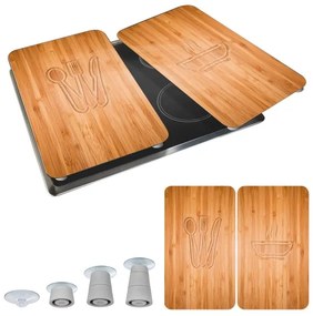 WENKO 2521497100 - Kryt na varnú dosku 52x30 cm pestrofarebný/sivý/priehľadný