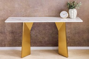 Dizajnová konzola Napayshni 140 cm biela