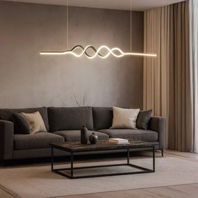 LED Luster na lanku ANCONA LED/36W/230V zlatá