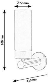 Rabalux LED kúpeľňové nástenné svietidlo Betty 1x4W | 371lm | 4000K | IP44 - bronz