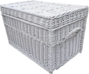 HRADIL H088 Prútená truhla biela Rozmery:: Dĺžka 60 x š.38 x v.36 cm