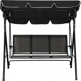 Veľká čierna hojdačka so strieškou